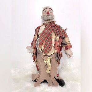20” Sad Face Hobo Clown Doll  - RARE